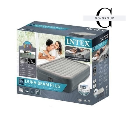 Intex Ліжко 64126 NP/ND (2) 152х203/206х46см, вбудований електричний насос 220V, двоспальний
