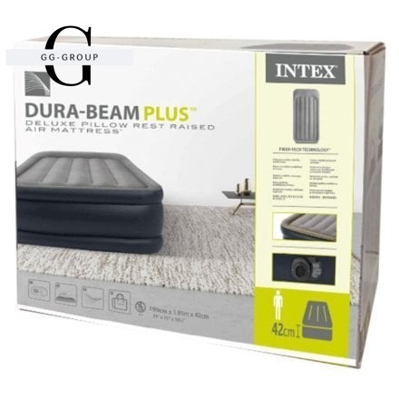 Intex Ліжко 64132 NP (3) 99х191х42см, вбудований електронасос 220V, однорятувальний, розмір 99х191х42 см