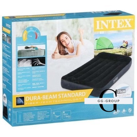 Intex Велюр Ліжко 64141 (4) розміром: 191х99х25см односпальне, з підголовником