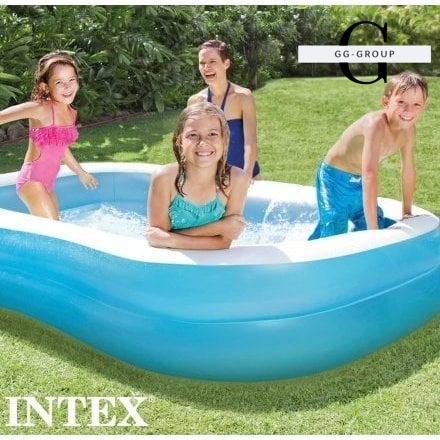 Intex Басейн надувний 57180 NP (3) «Сімейний» 203х152х48см, об'єм = 540л, 3+, вага 3,5 кг