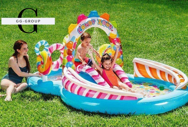 Intex Ігровий центр 57149 NP "Карамель" (2) Розмір 295х191х130см, 374 л, від 3-х років