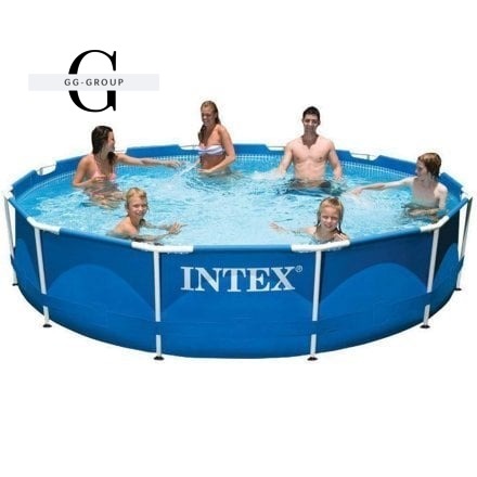 Intex Басейн каркас 28210 (1) круглий, /6+років/, у коробці, 366*76см, 6,503 л