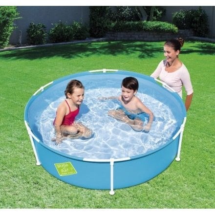 Каркасний круглий басейн Bestway 56283, Ø152×38 см, 689 л, синій, для дітей