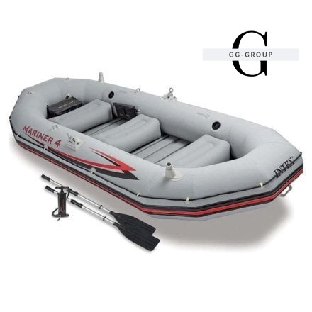 Intex Лодка 68376 NP (1) "MARINER 4" Четырехместная, Размер:328x145x48 см