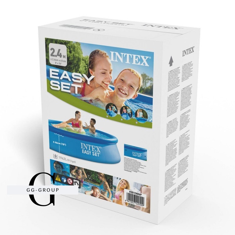 Intex Бассейн наливной 244 х 61см, на 2 тонны воды
