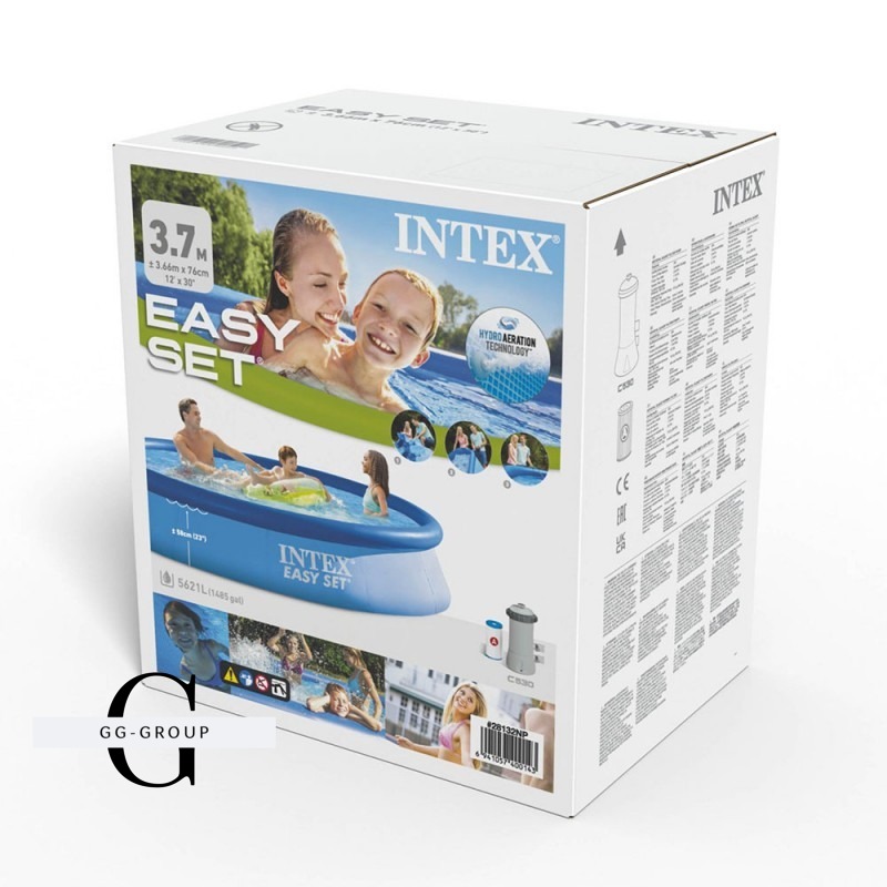 Intex Басейн наливний 28132 NP(1) фільтр-насос, розміром 366х76см, об'єм: 5621л, вага: 15,15кг