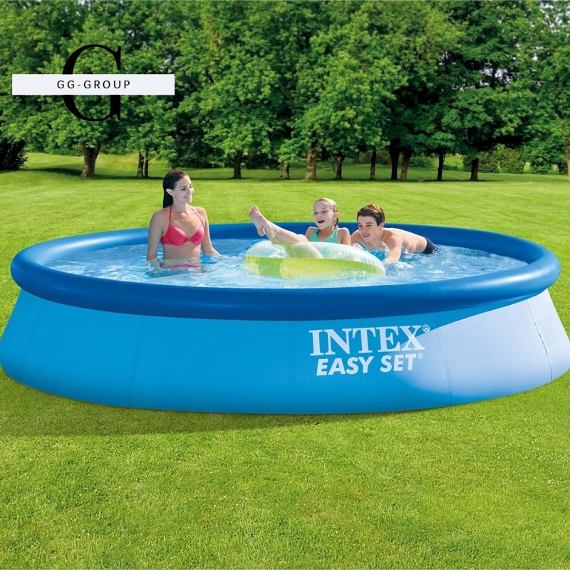 Intex Басейн 28142 NP(1) /з насосом 220-240 В/, розмір 396х84см, об'єм: 7290 л. при заповненні 80, вага: 17,7 кг, сімейний басейн