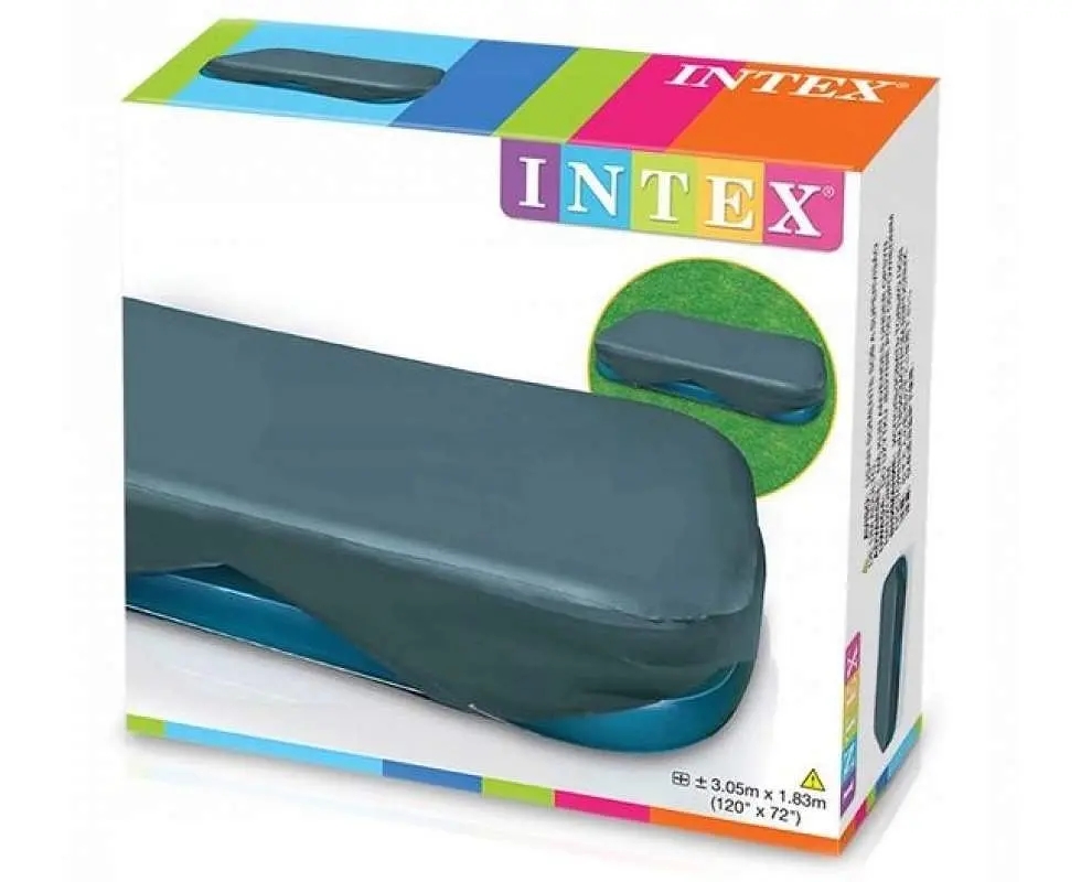 Тент-чохол Intex 58412 для прямокутного надувного басейну 305×183 см із фіксацією