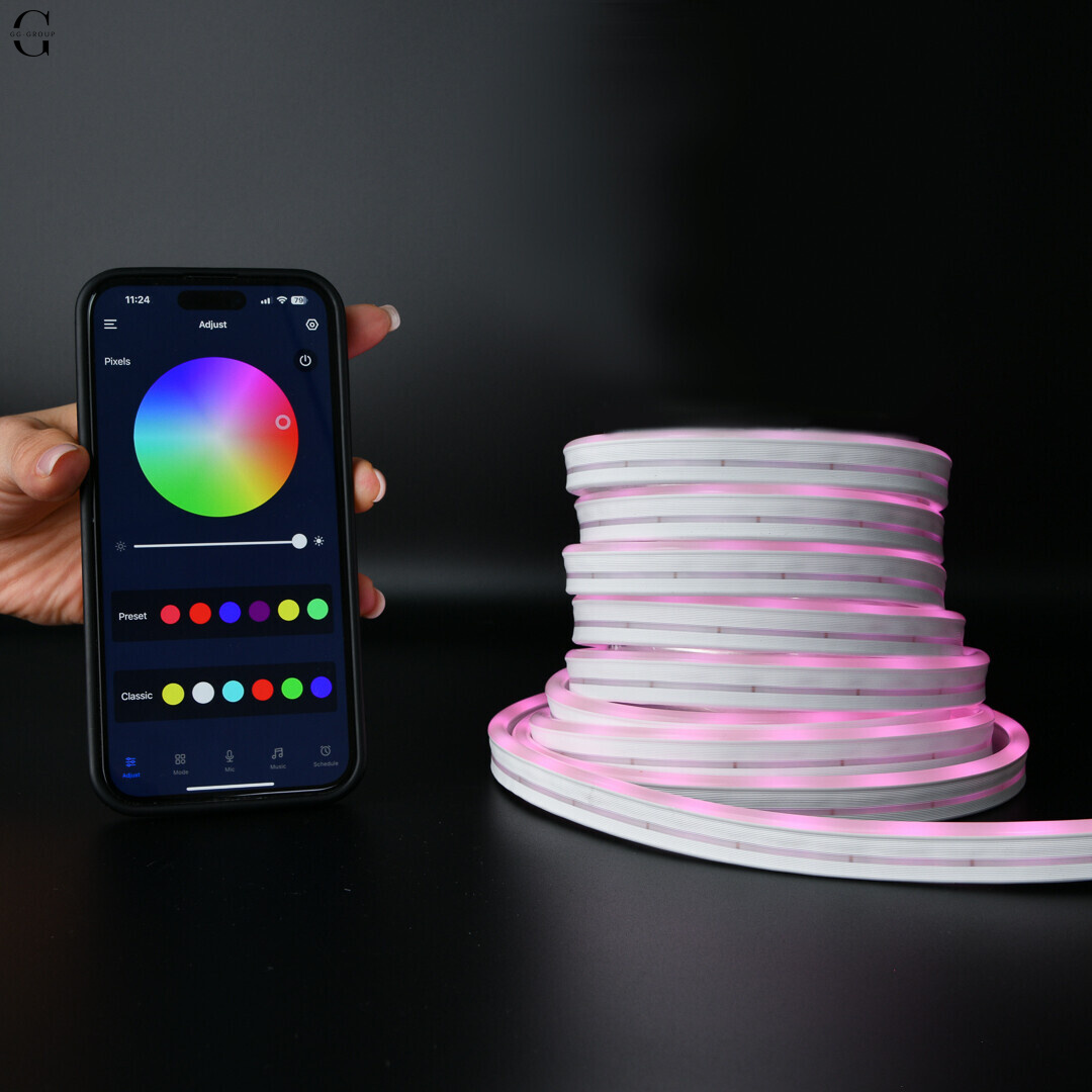 Неоновая LED-лента RGB 10 м/USB/Пульт + Мобильное приложение