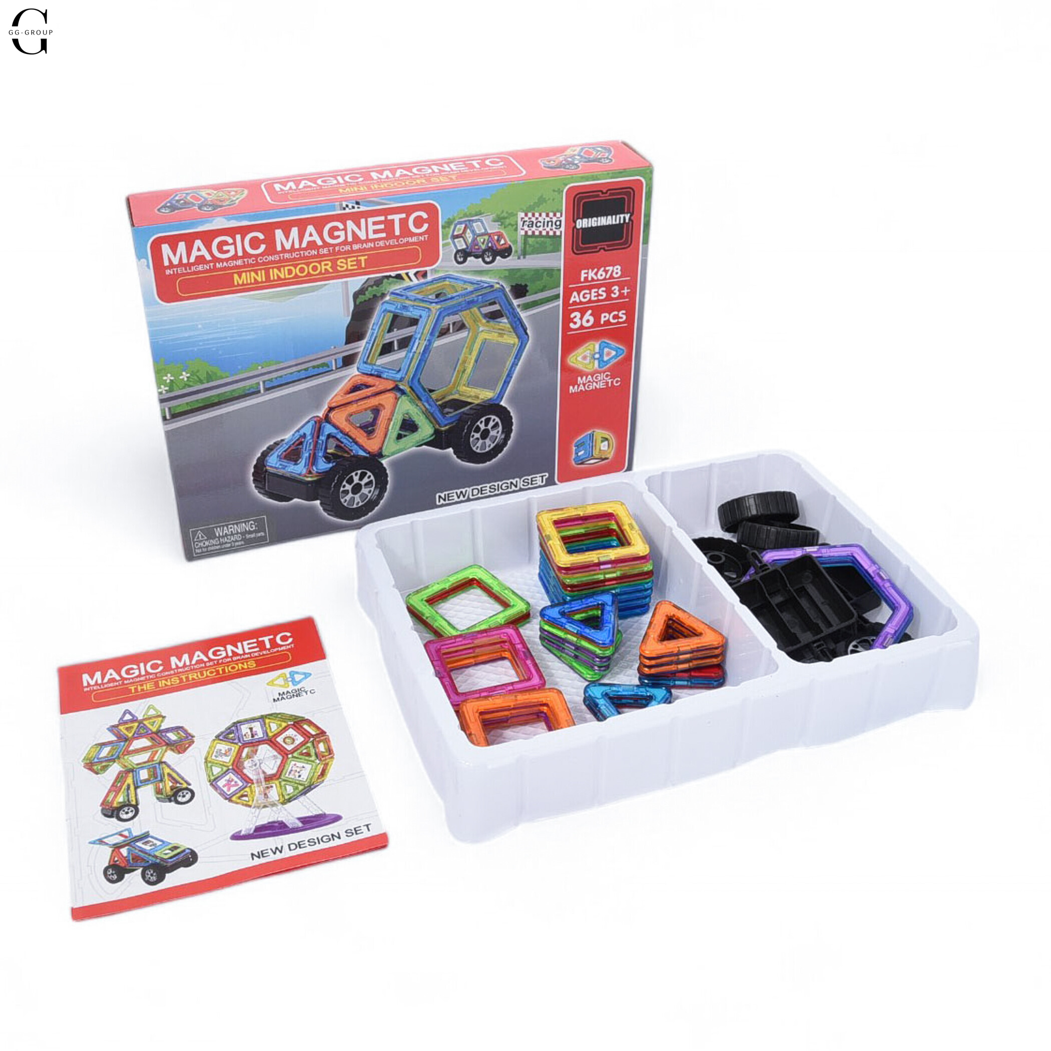 Магнітний конструктор Magical Magnet деталей 36