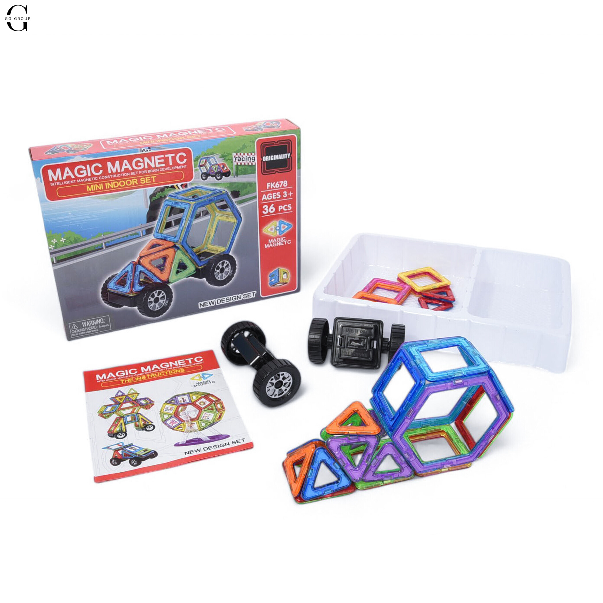 Магнітний конструктор Magical Magnet деталей 36