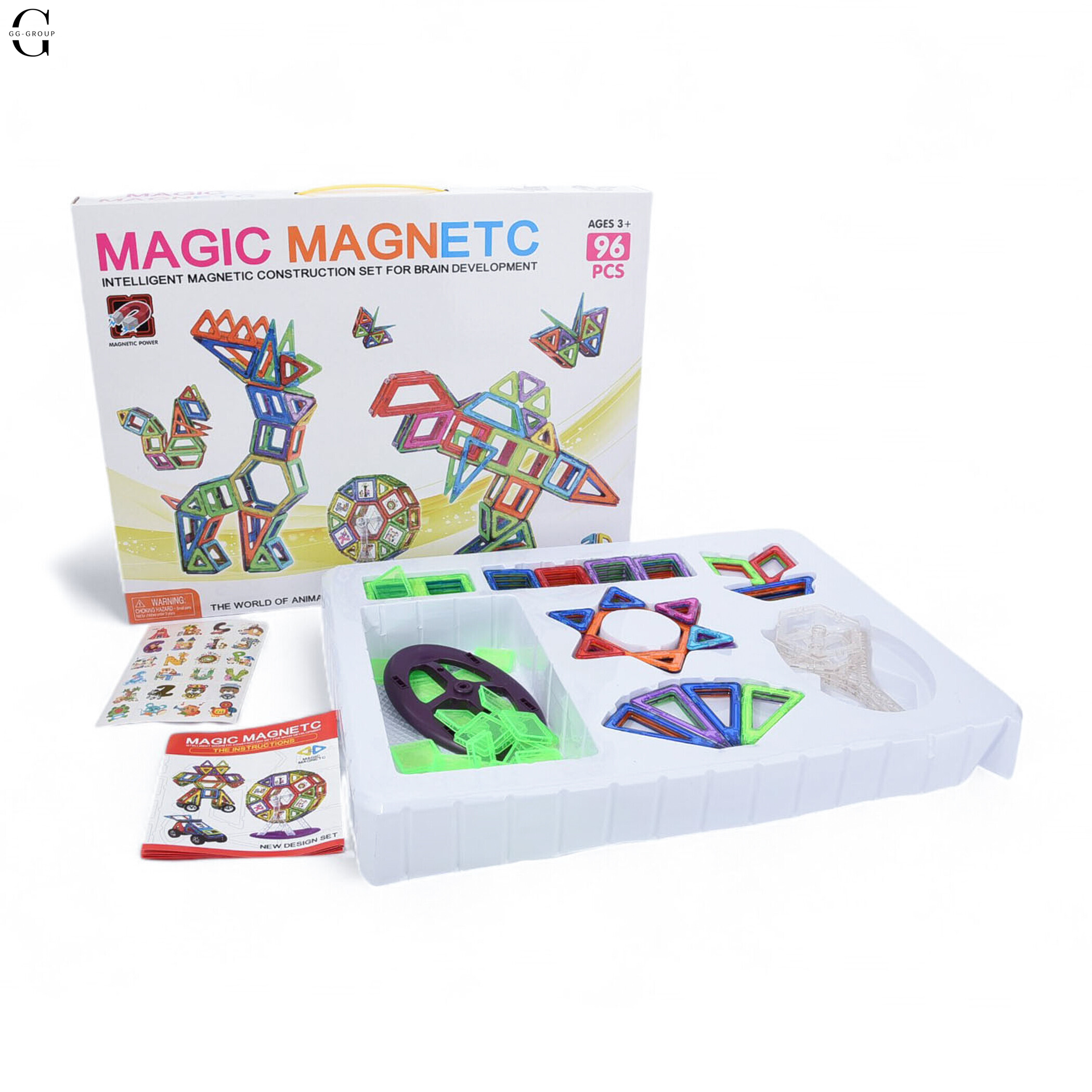 Магнітний конструктор Magical Magnet деталей 132