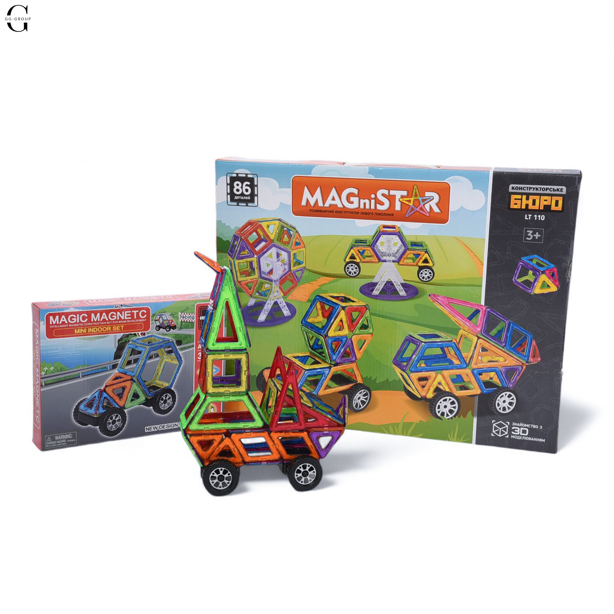 Магнітний конструктор Magical Magnet  деталей 122