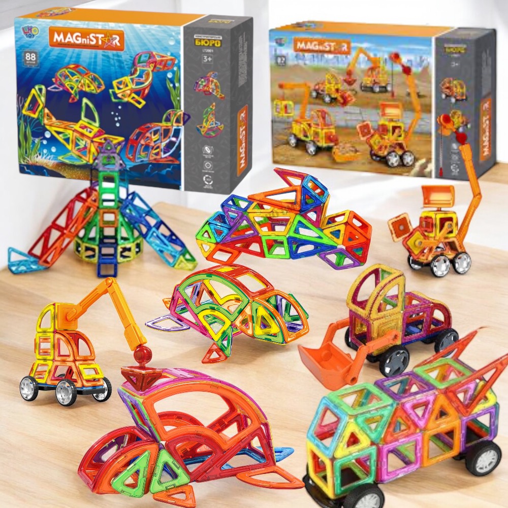 Магнітний, конструктор  морські жителі, 175 деталей Magnit/Magical/LIMO TOY