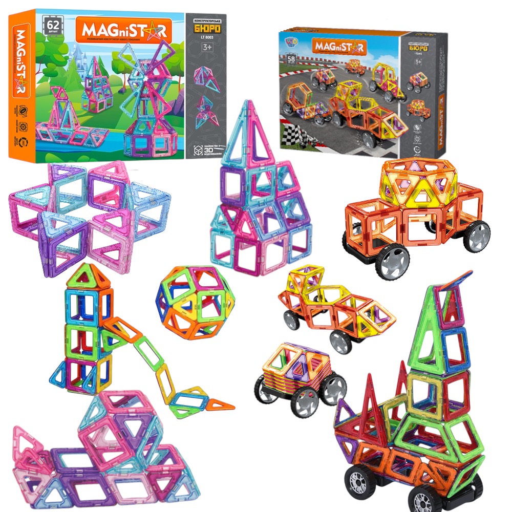 Магнітний конструктор 120 деталій Magnit/Magical/LIMO TOY