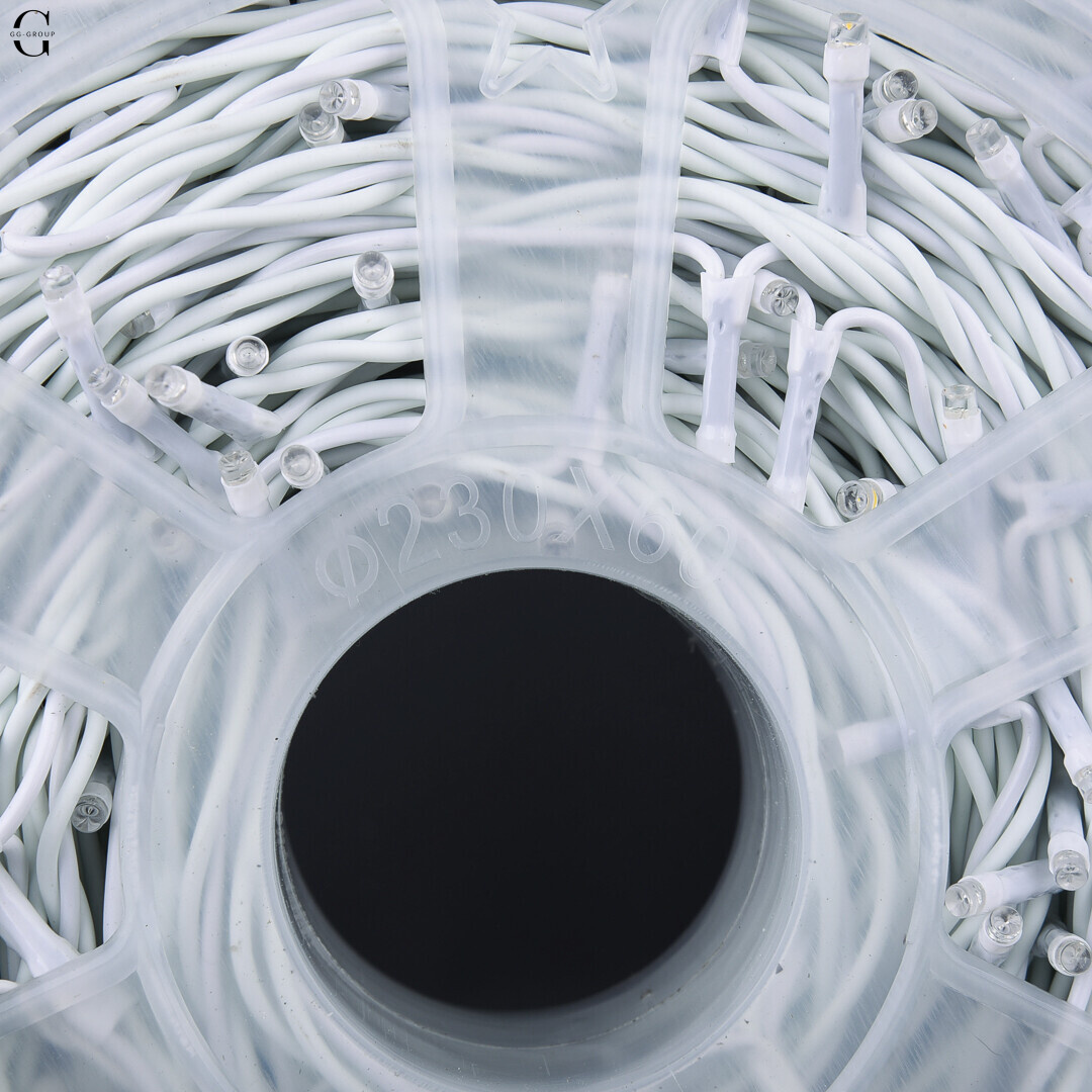 Гірлянда LED 50м 500 LED біла, з контролером, кожен 100-й діод білий