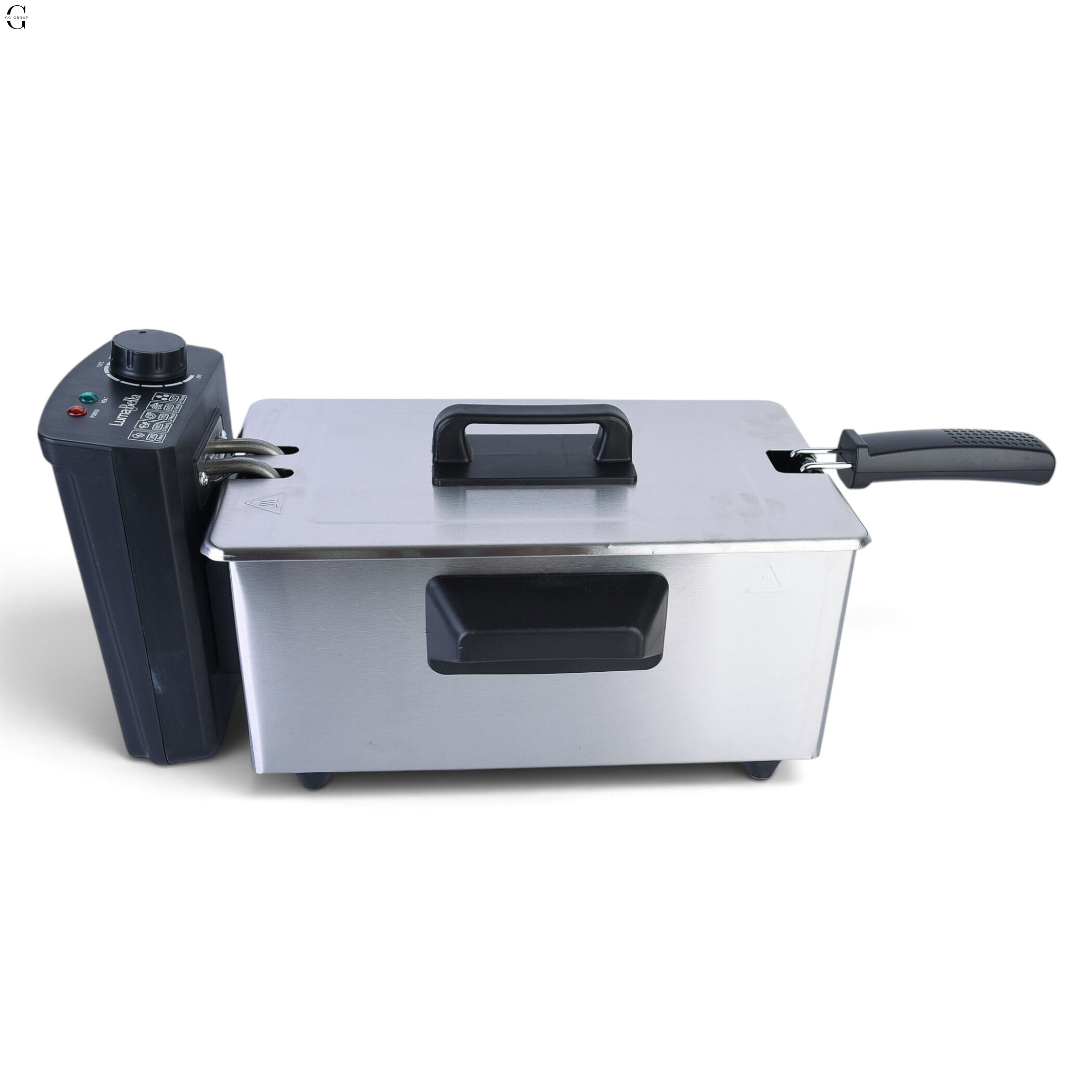 Електрична фритюрниця LumaBella LB-60002 3,5 л, 2000 Вт із регулюванням температури, кошиком та кришкою