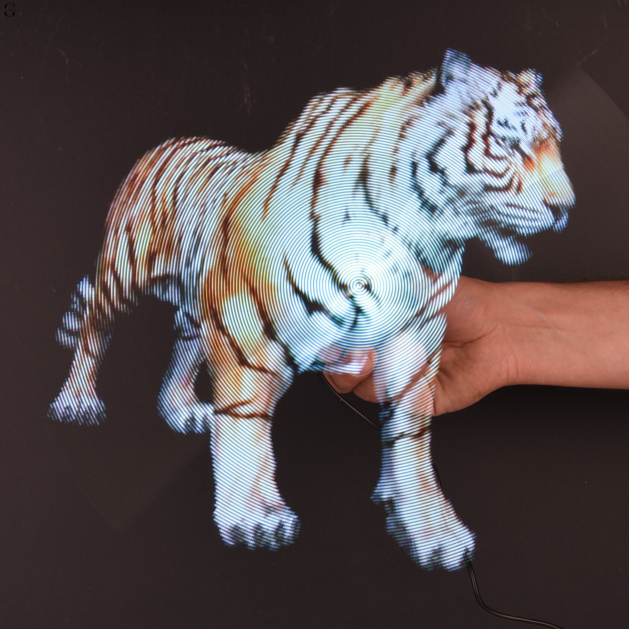 3D голографічний вентилятор 42 см Wi-Fi USB LED з підтримкою GIF-анімації та картки пам'яті