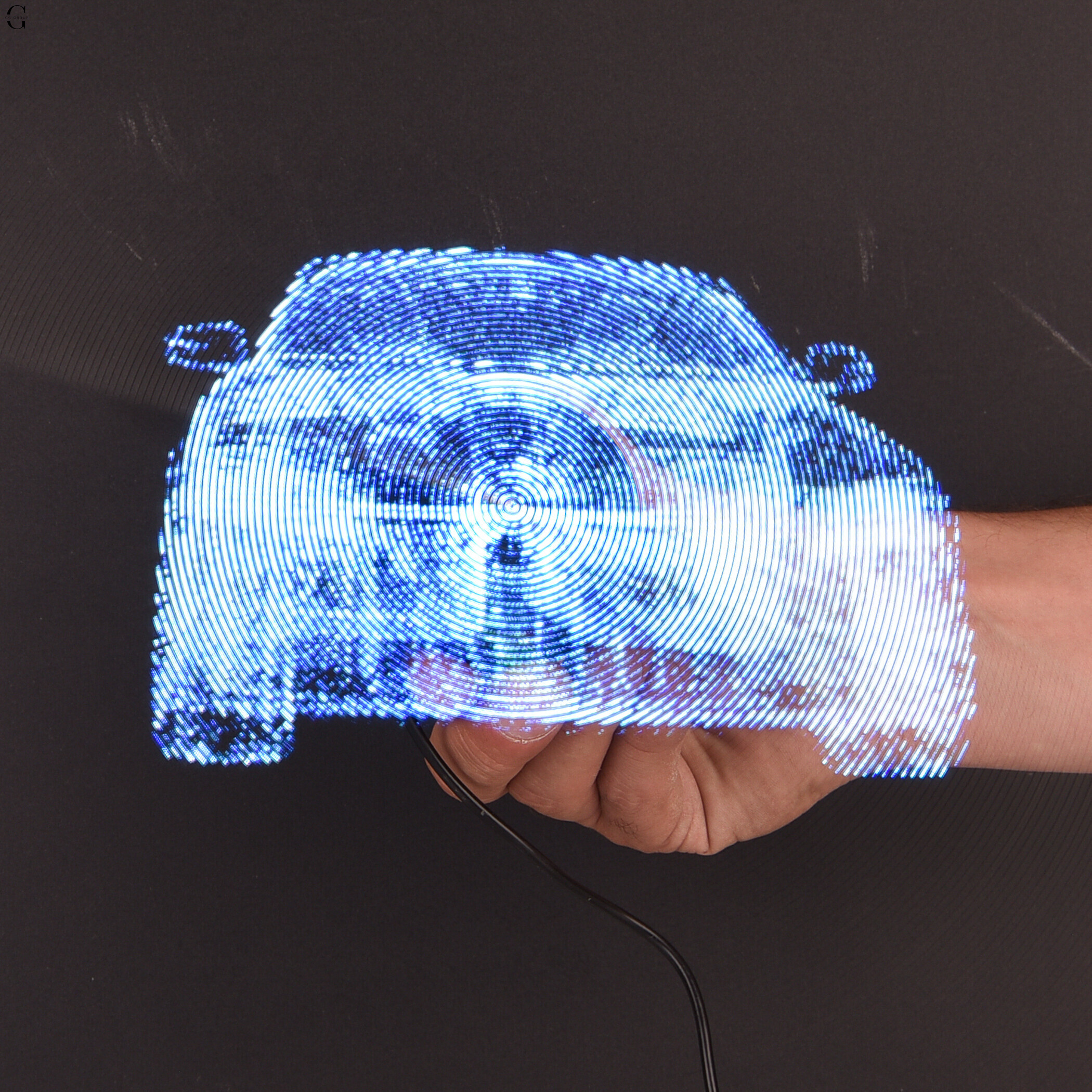 3D голографічний вентилятор 42 см Wi-Fi USB LED з підтримкою GIF-анімації та картки пам'яті