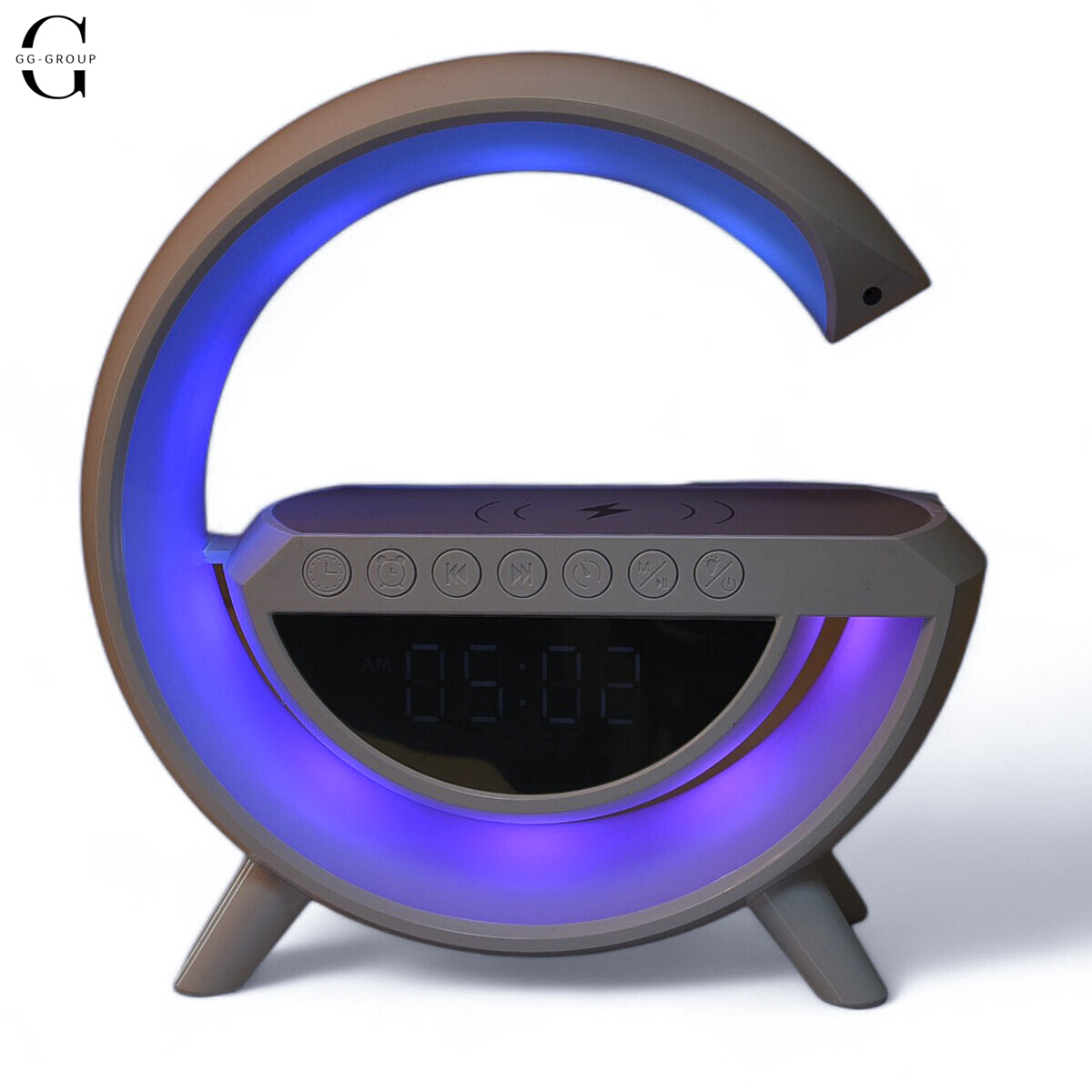 Ночник Smart Light Sound Machine с беспроводной зарядкой и Bluetooth колонкой 