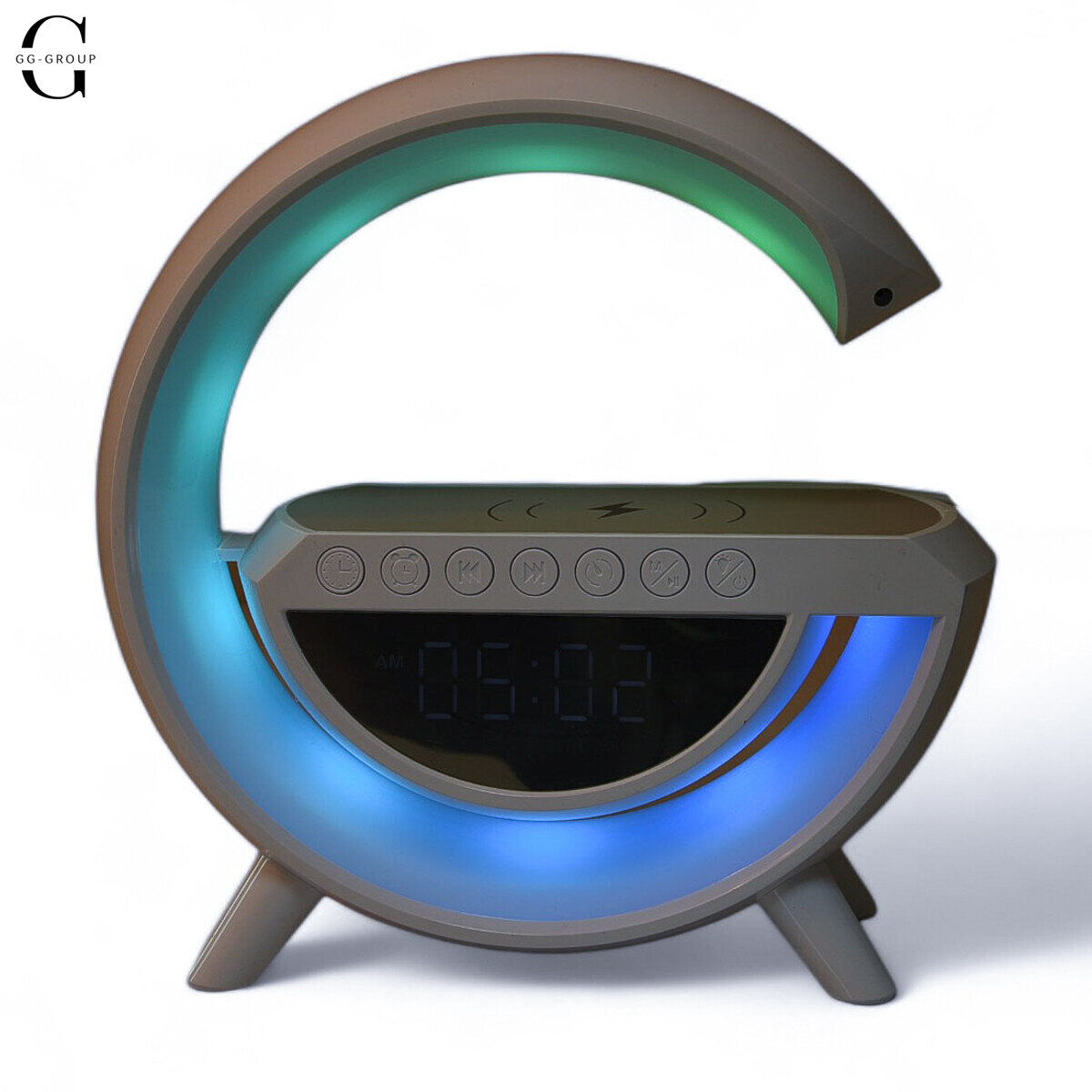 Ночник Smart Light Sound Machine с беспроводной зарядкой и Bluetooth колонкой 