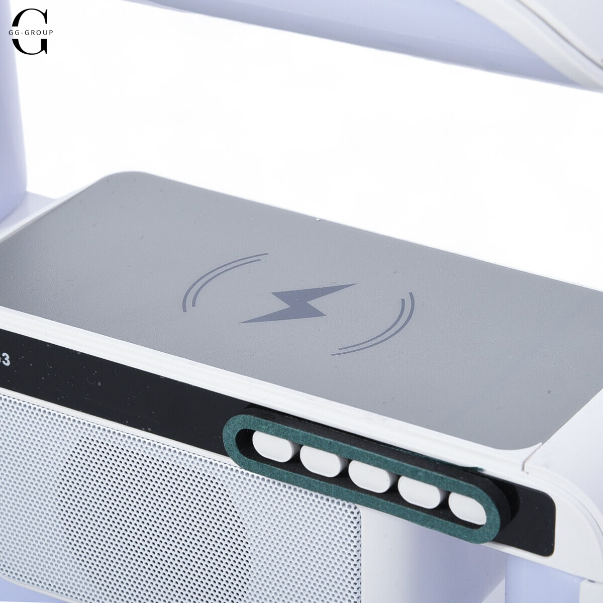 Ночник Smart Light Sound Machine с беспроводной зарядкой и Bluetooth колонкой 