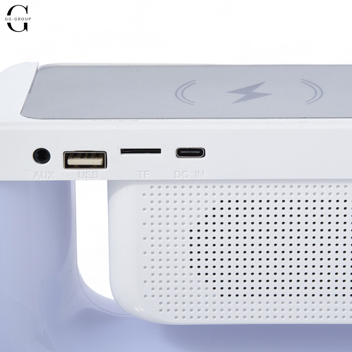 Ночник Smart Light Sound Machine с беспроводной зарядкой и Bluetooth колонкой 