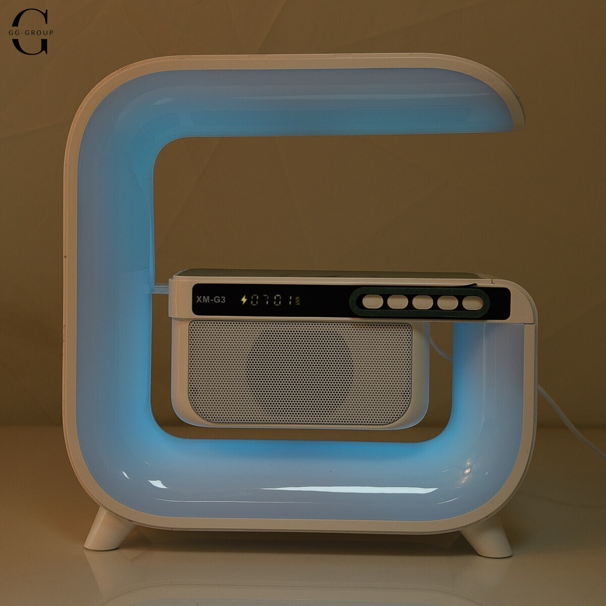 Ночник Smart Light Sound Machine с беспроводной зарядкой и Bluetooth колонкой 