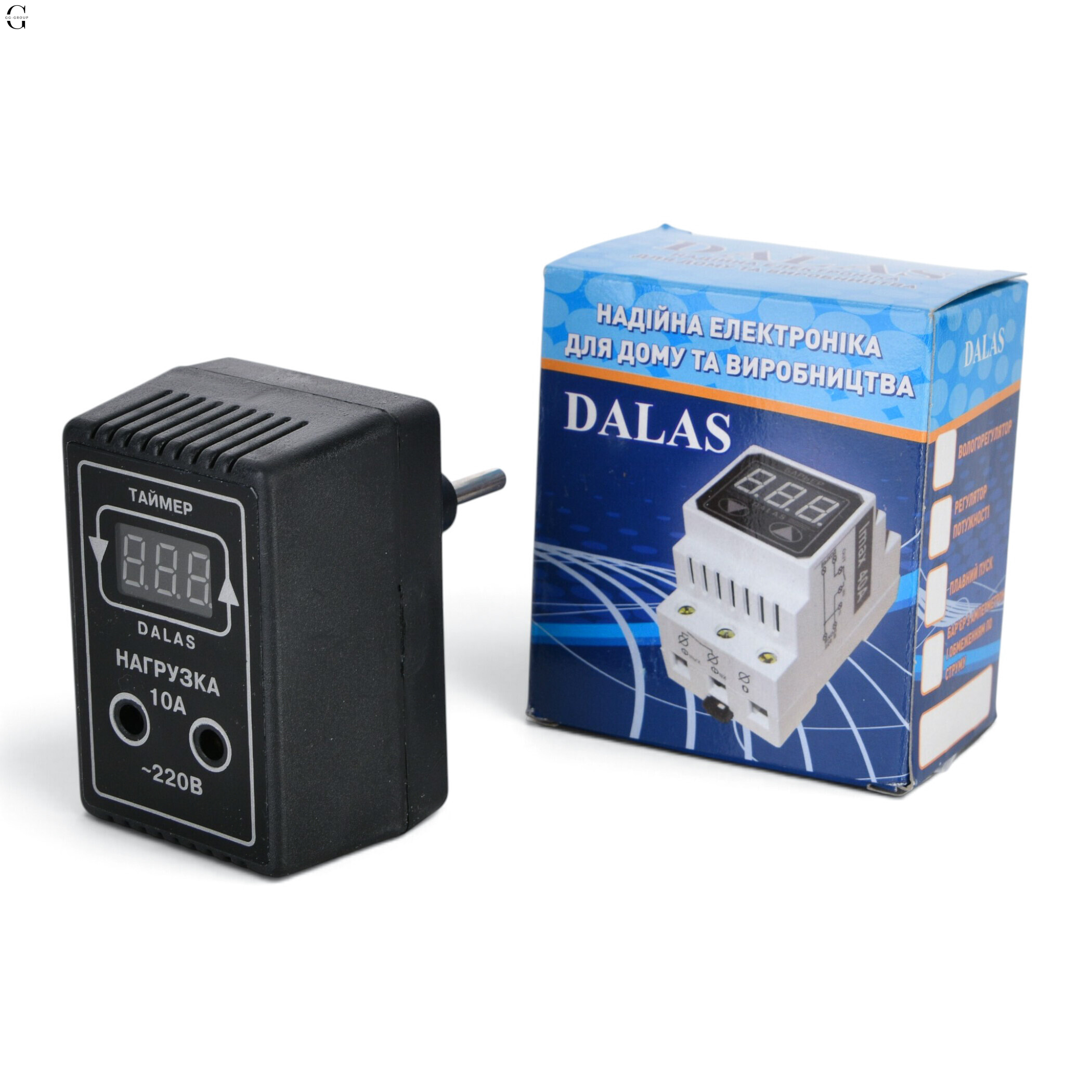 Семициклічний таймер DALAS 10A 220В з цифровим дисплеєм