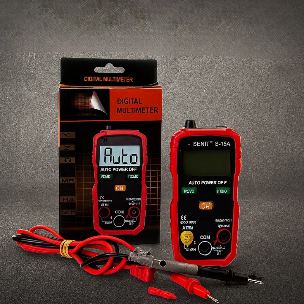 Цифровий мультиметр DIGITAL MULTIMETER True RMS з авто діапазоном, NCV, підсвіткою і звуковим сигналом