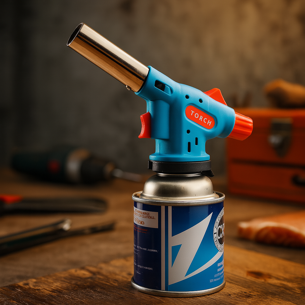 Газовая горелка с пьезоподжигом FIRE BIRD TORCH №513 для кухни, пайки, кемпинга и разжигания огня