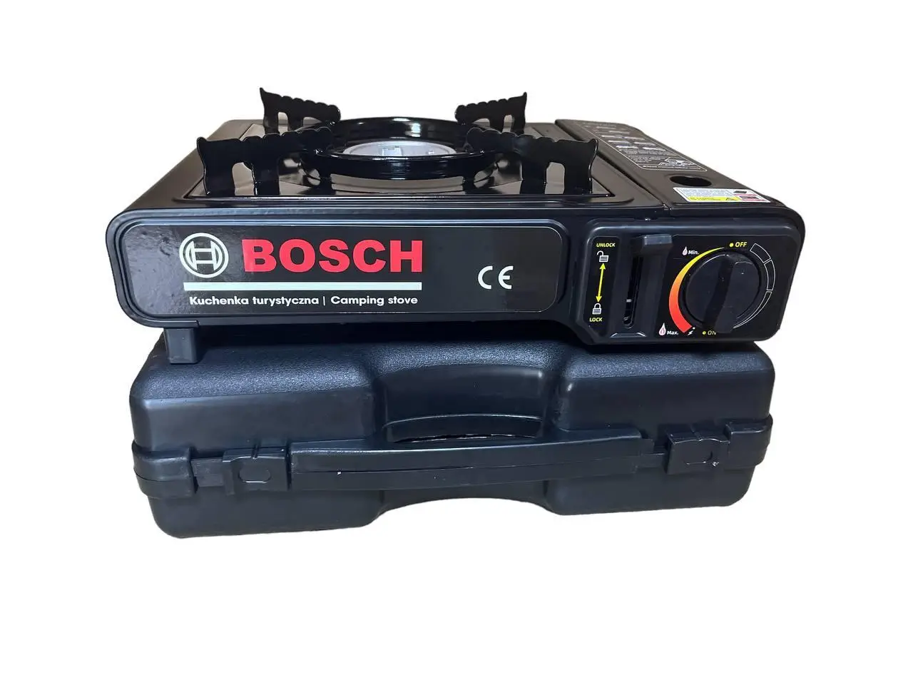 Портативная туристическая газовая плита BOSCH с пластиковым кейсом