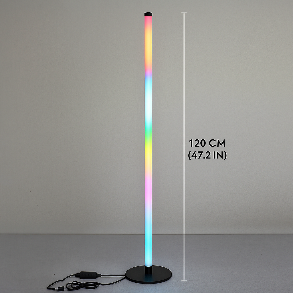 Угловой светильник LED торшер для интерьера RGB Ambient Floor Lamp 1.2м 