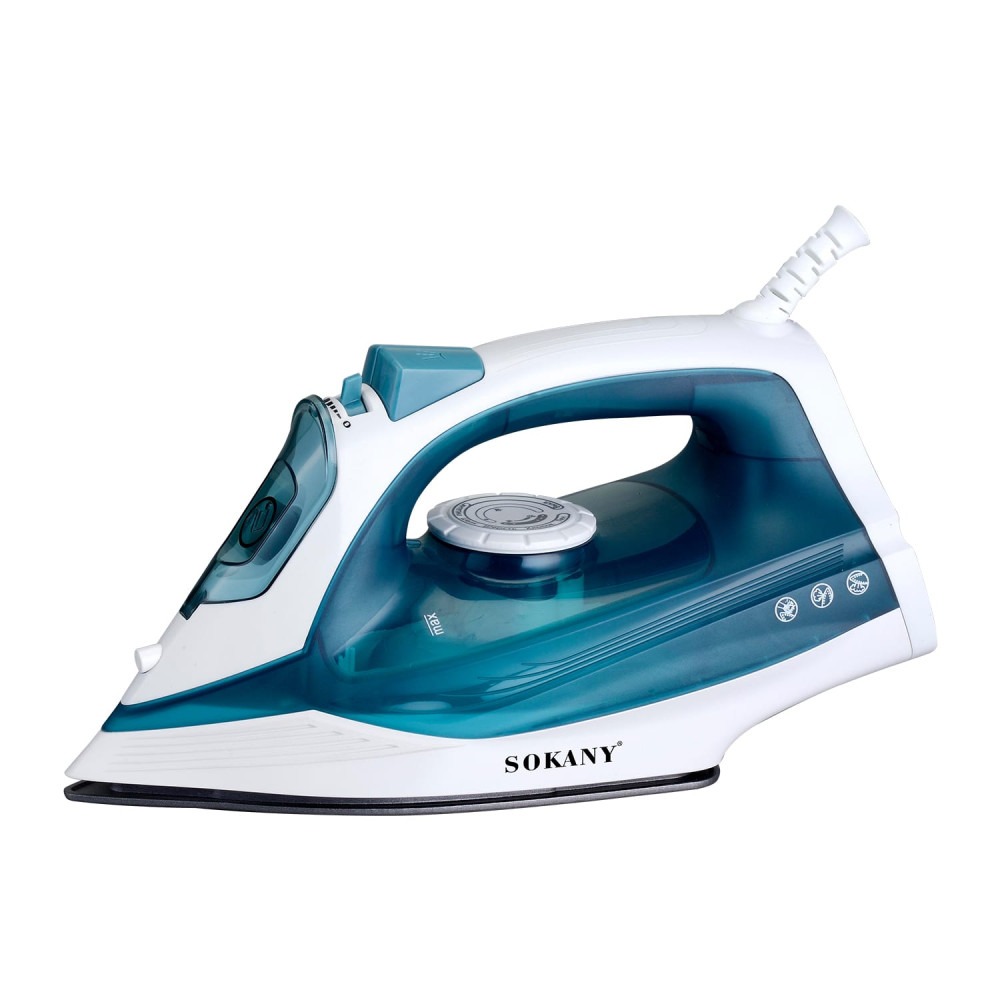 Электрическая утюг Sokany SK-11023 2000 Вт с паром, резервуаром 260 мл и вращением шнура 360°