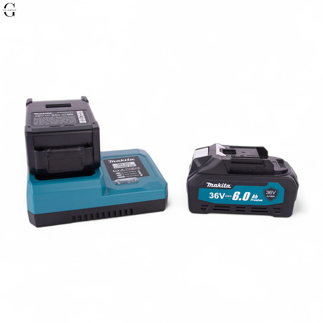 Аккумуляторная цепная пила MAKITA 36V, 6.0 А·час, бесщеточная, кейс, шина 12 дюймов