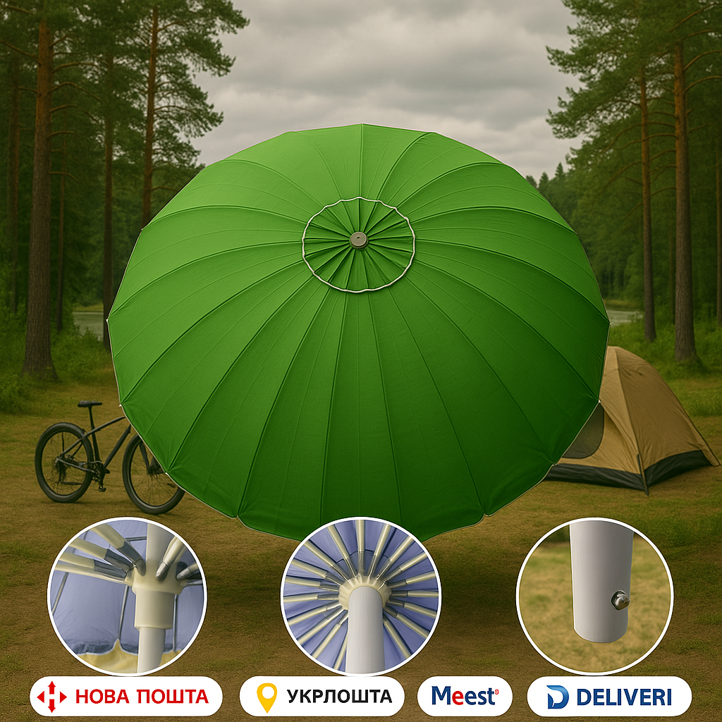 Monsen Premium+ MAX Umbrella – топовый профессиональный торговый зонтик из Турции 16 спиц 3,5 м