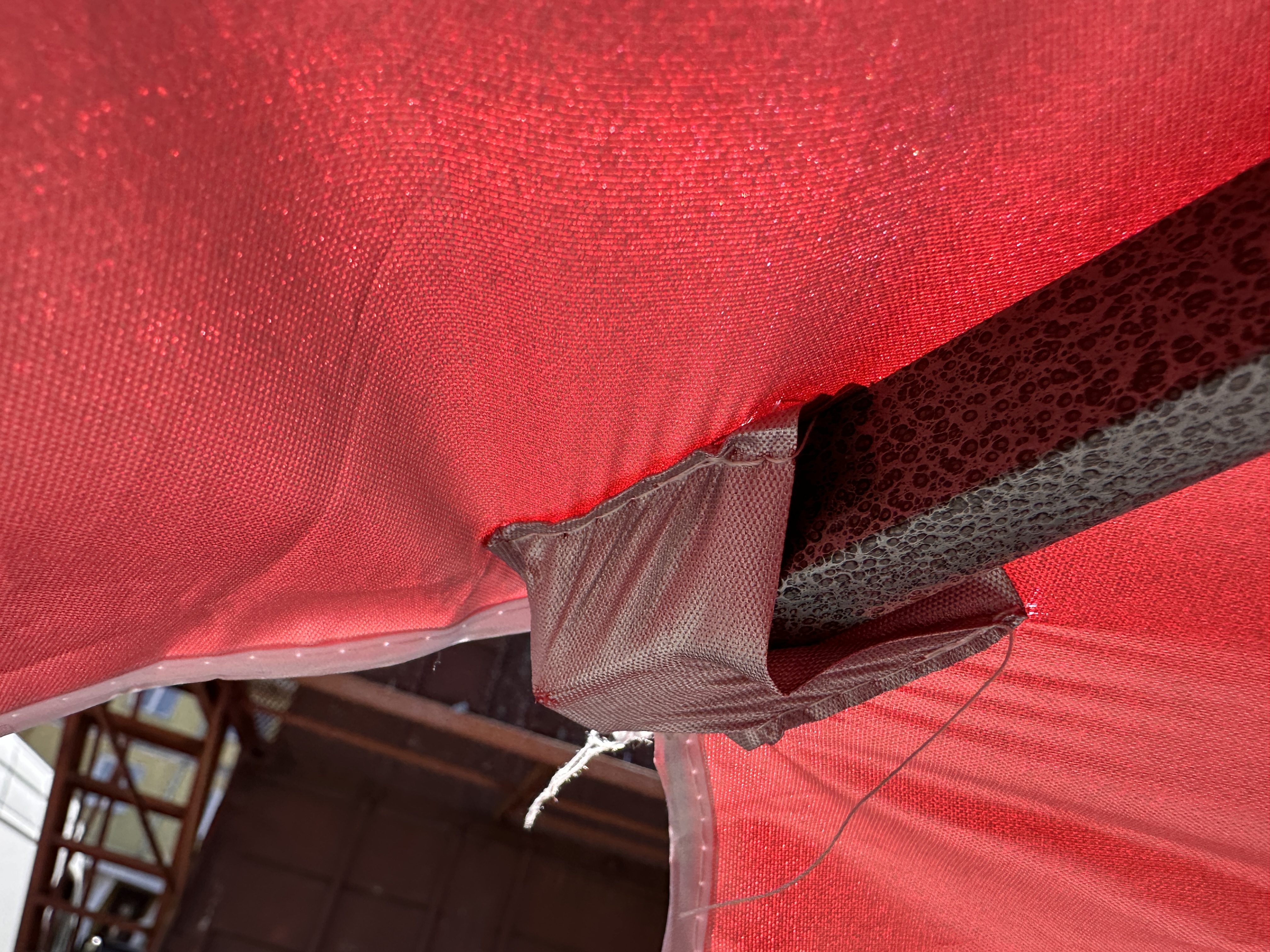 Торговый зонт Mario Umbrella 3.3×3.3 м, 4 металлические спицы, нейлон с УФ-защитой, Италия