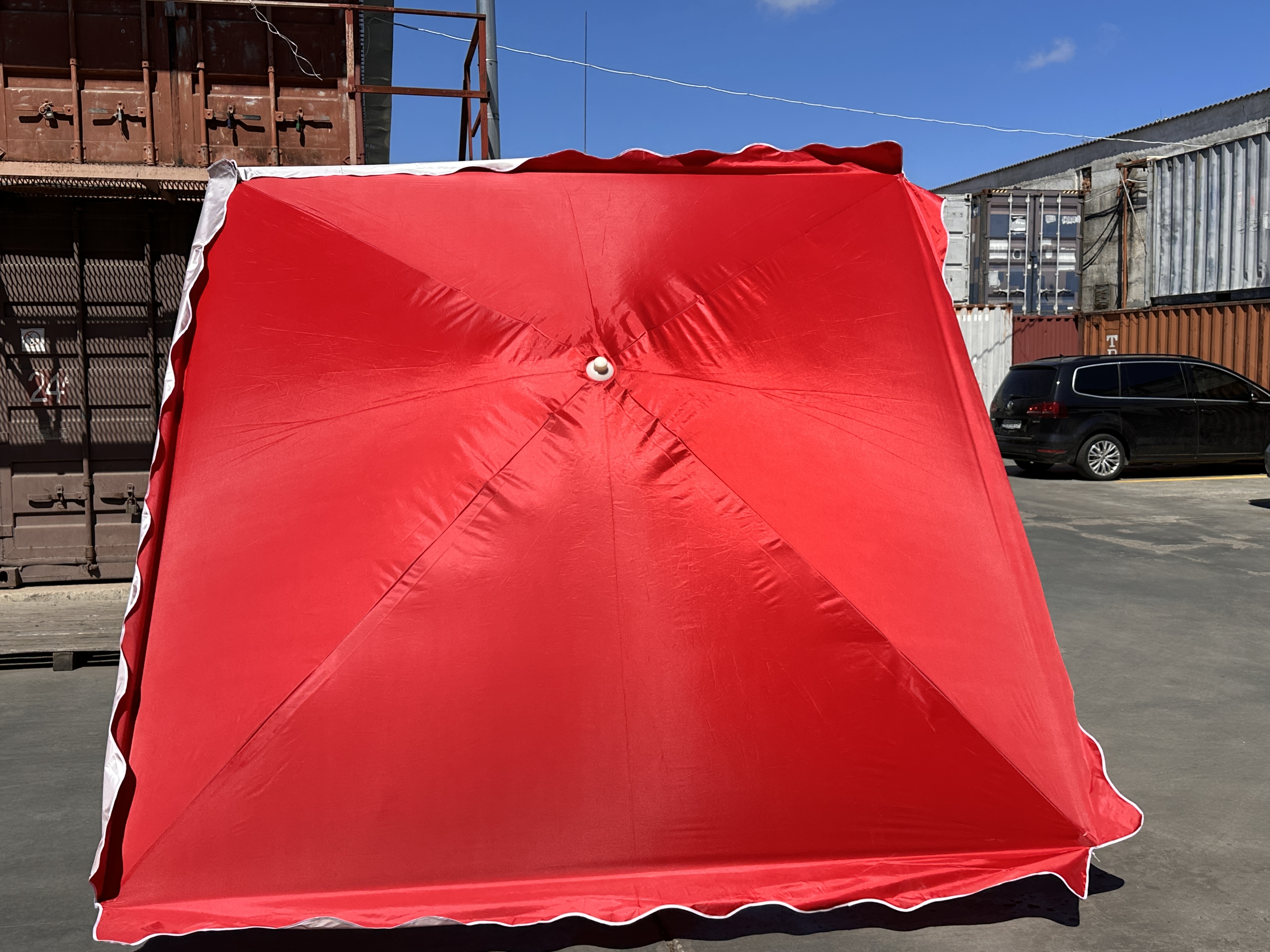 Торговый зонт Mario Umbrella 3.3×3.3 м, 4 металлические спицы, нейлон с УФ-защитой, Италия