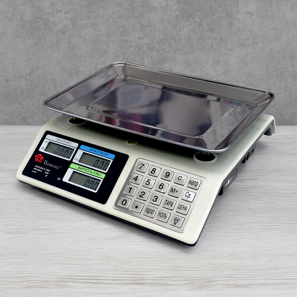 Весы торговые DOMOTEC MS-CK982S MB 50кг
