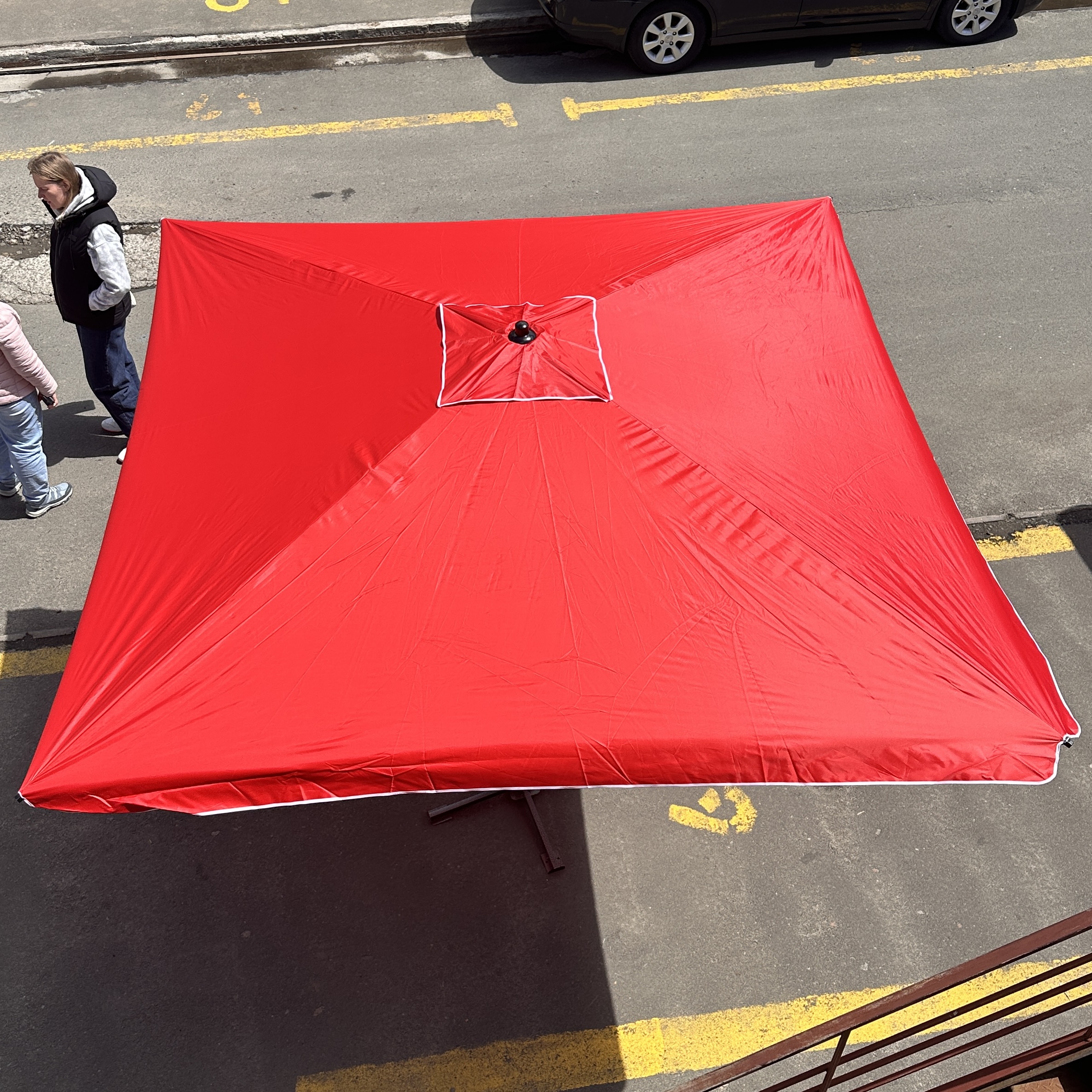 Зонт Monsen 2.5×2.5 м с ветровым клапаном, UV-защитой и регулировкой высоты, Турция.