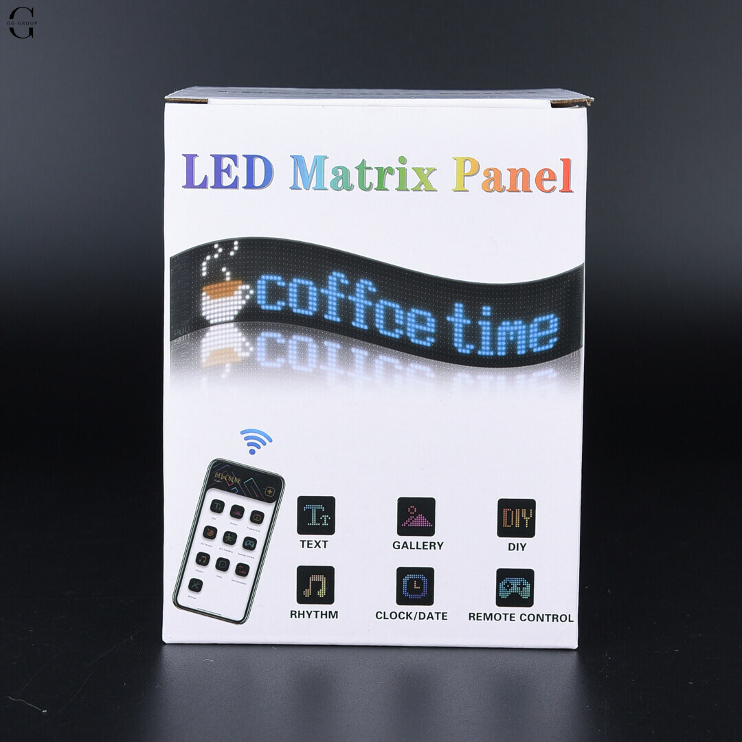 Гибкий водонепроницаемый LED дисплей 12×60 с Bluetooth, управлением и Type-C питанием