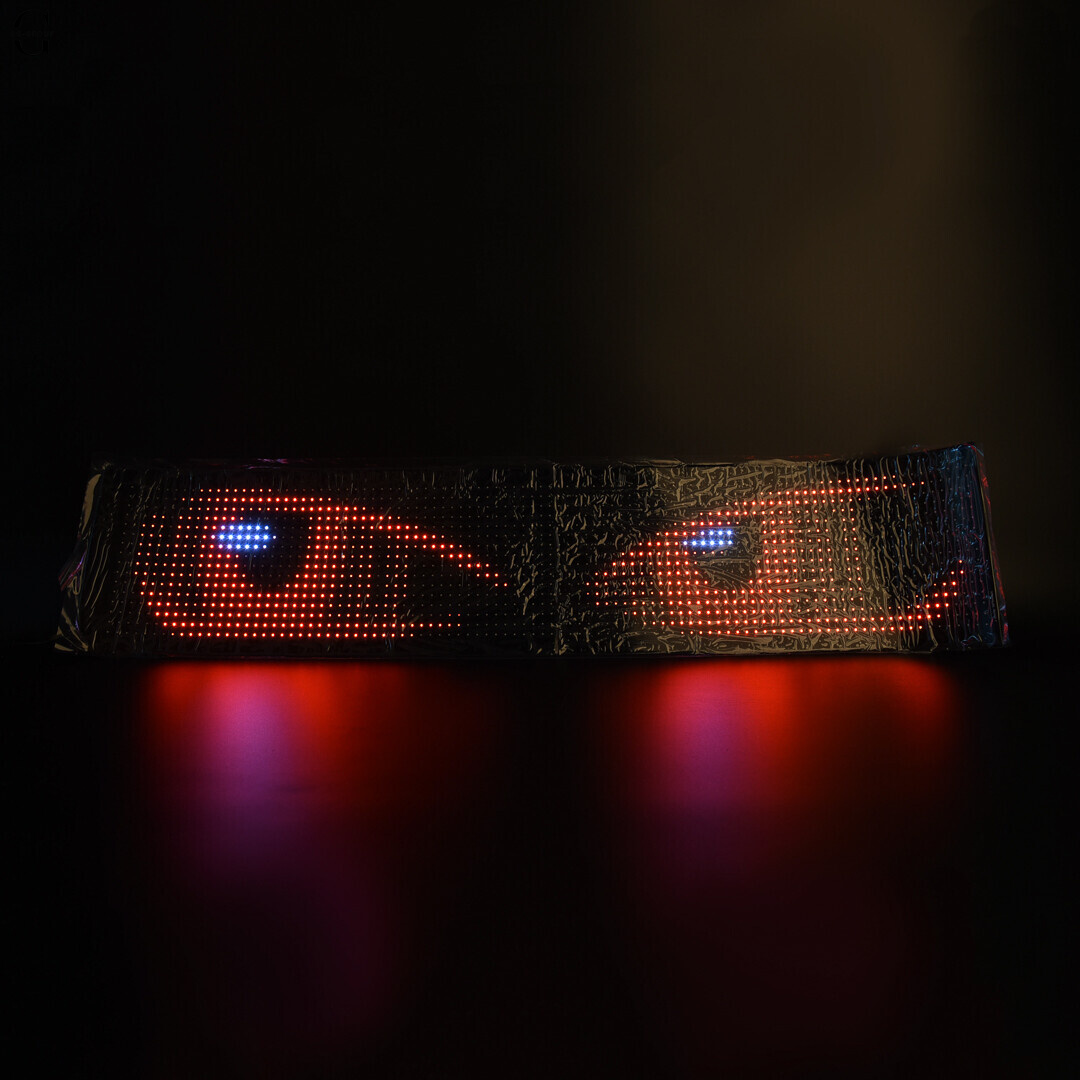 Гибкий водонепроницаемый LED дисплей 12×60 с Bluetooth, управлением и Type-C питанием