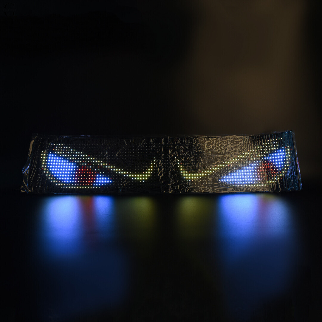 Гибкий водонепроницаемый LED дисплей 12×60 с Bluetooth, управлением и Type-C питанием