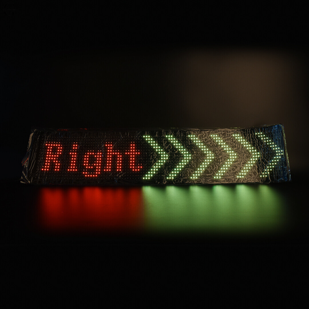Гибкий водонепроницаемый LED дисплей 12×60 с Bluetooth, управлением и Type-C питанием