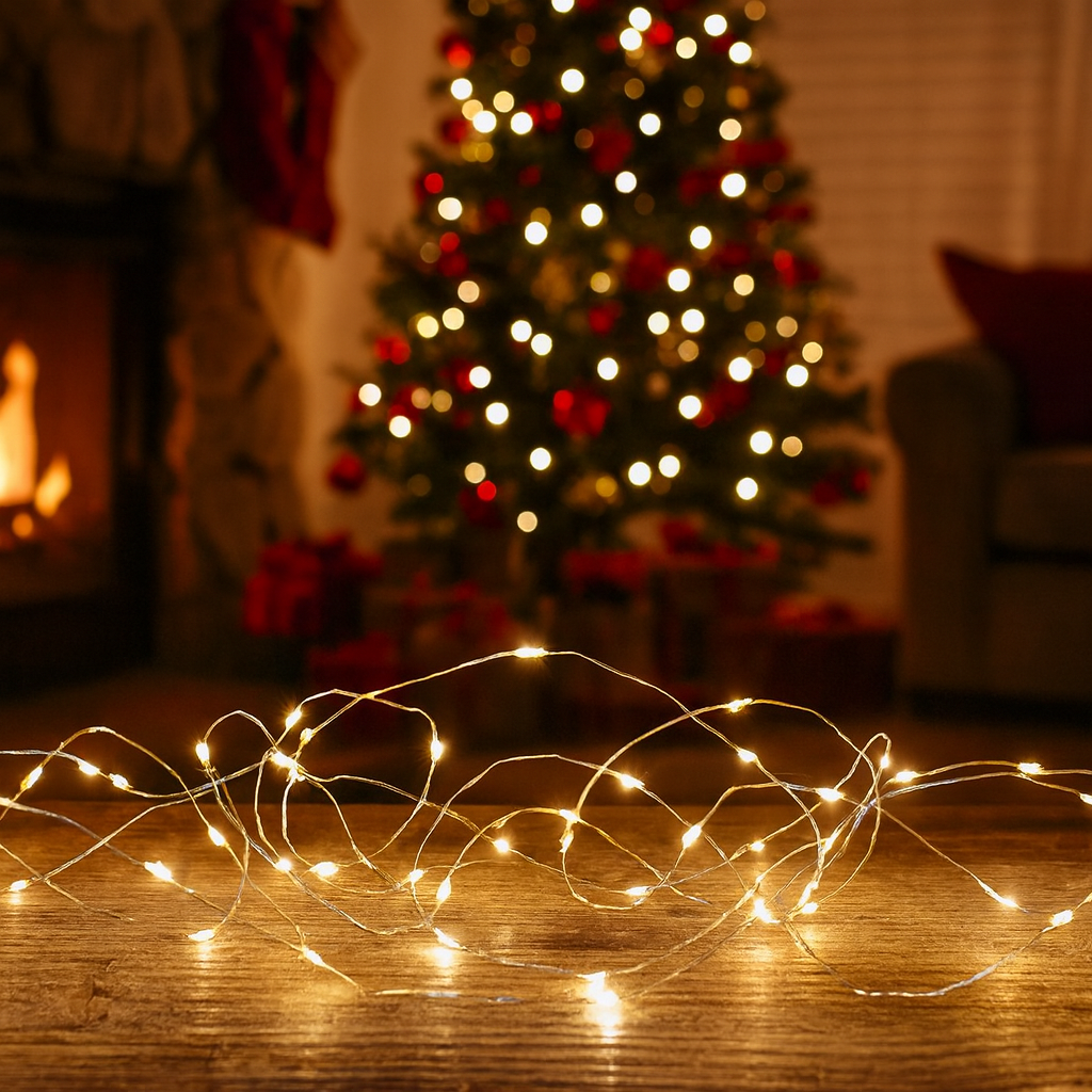 Гірлянда “Кінський хвіст” 600 LED, 20 ниток, 2.5 м, теплий білий, 8 режимів від мережі 