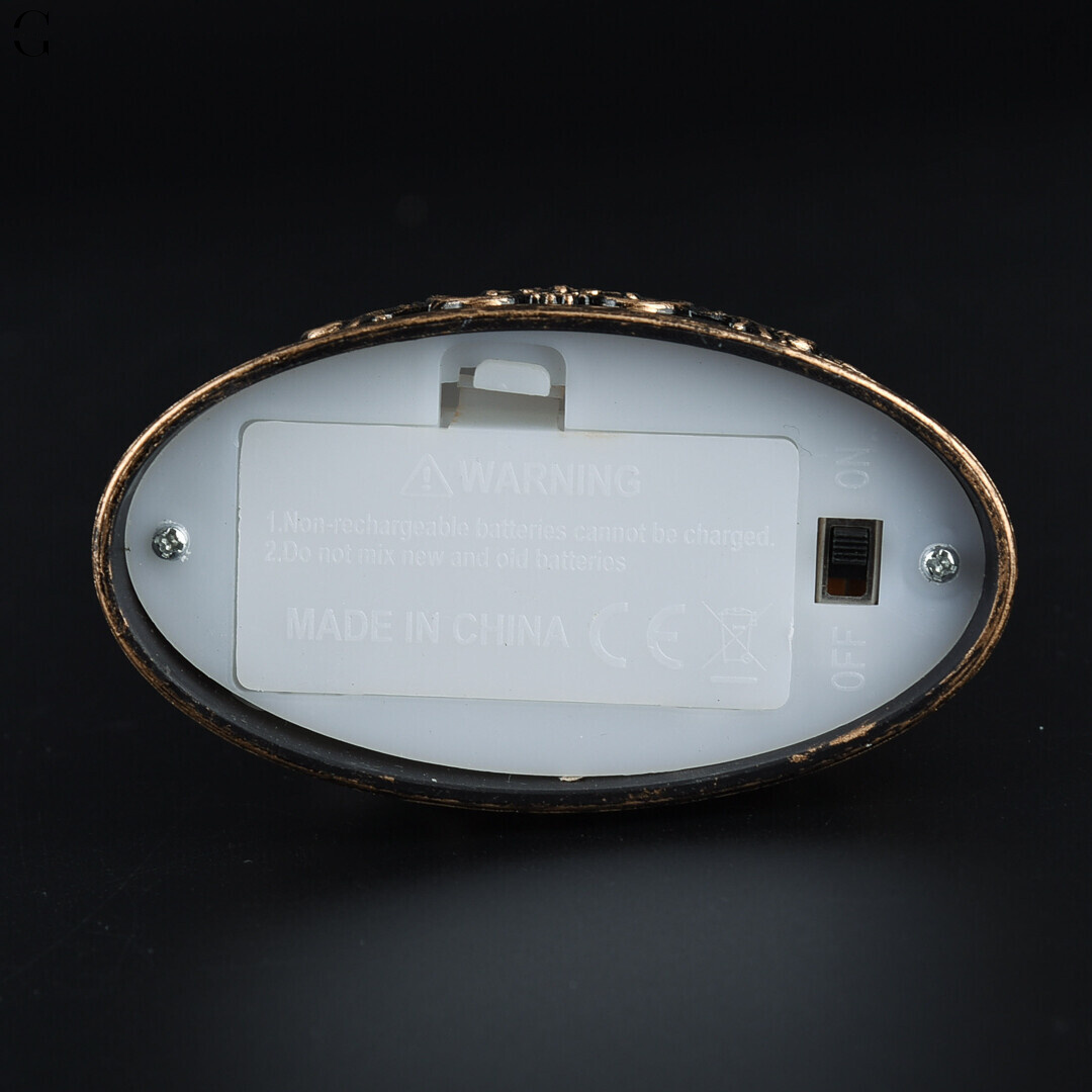 Різдвяний LED нічник-ліхтар із фігурками та блискітками 14×8 см на батарейках AAA AT-D12S
