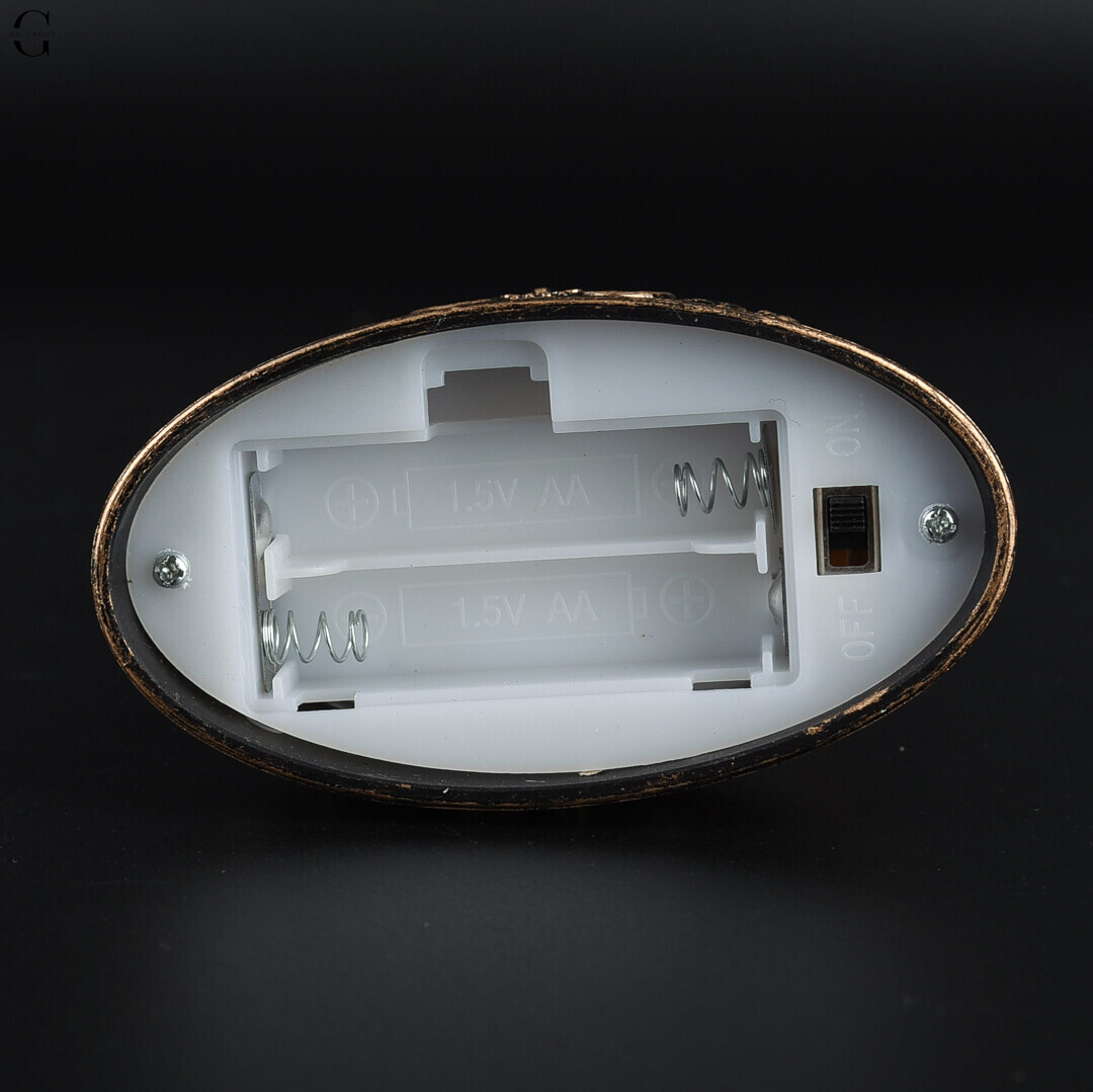 Різдвяний LED нічник-ліхтар із фігурками та блискітками 14×8 см на батарейках AAA AT-D12S