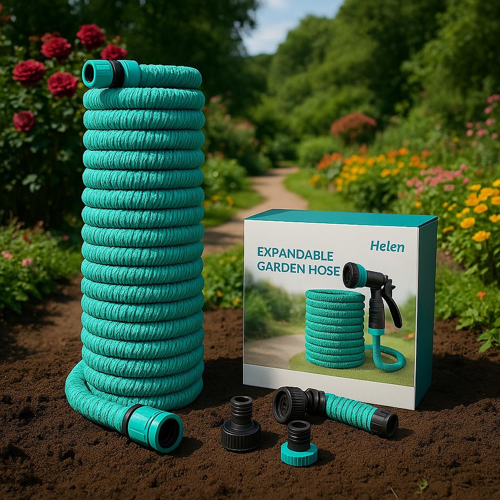 Поливочный растягивающийся шланг для сада EXPANDABLE GARDEN HOSE K-75FT (22,5 м).