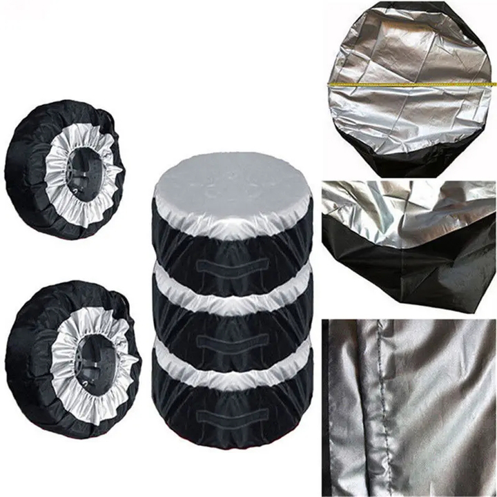 Комплект чехлов для колес Silver "L" 4 шт, для шин R18-R20, водонепроницаемые, с ручками