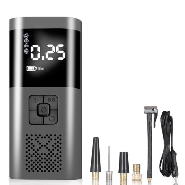 Портативный компрессор аккумуляторный Wireless air pump VC027